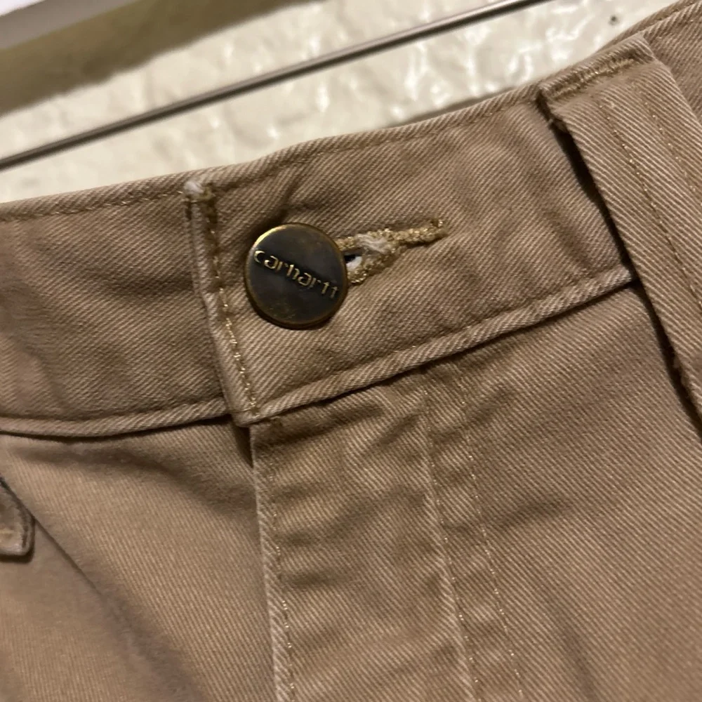 Men's Carhartt Tan 5 pocket Pants 40x30‎ cotton